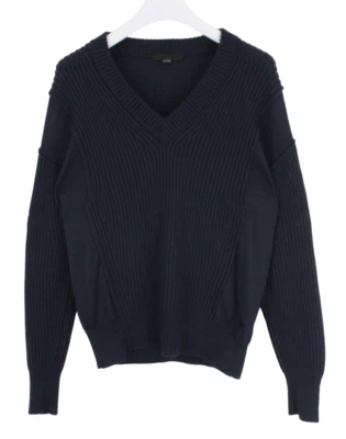 Alexander Wang Sweater Men M Wool Knitted V-Neck Navy Blue - Image 1 of 4