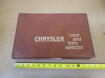 1979 Chrysler Dealer Album Color Trim Upholstery book paint Cordoba New Yorker - Image 1 of 4