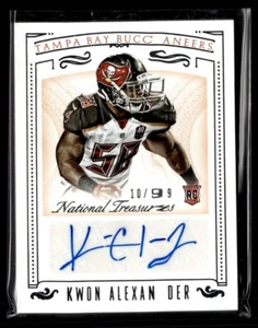 2015 NATIONAL TREASURES ROOKIE /99 AUTO KWON ALEXANDER BUCS - Picture 1 of 1