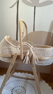 Moseskorb Babybett Babywippe Stubenbett Beistellbett - Bild 1 von 4