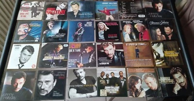 JOHNNY HALLYDAY RARE LOT DE 23 CD SINGLE PREMIERE EDITION ORIGINALE - Photo 1/4