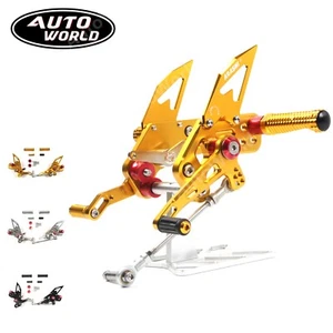 For 2016-2023 Kawasaki Z125 Pro 2020 2021 Adjustable Footrest Rearsets Foot Pegs - Picture 1 of 9