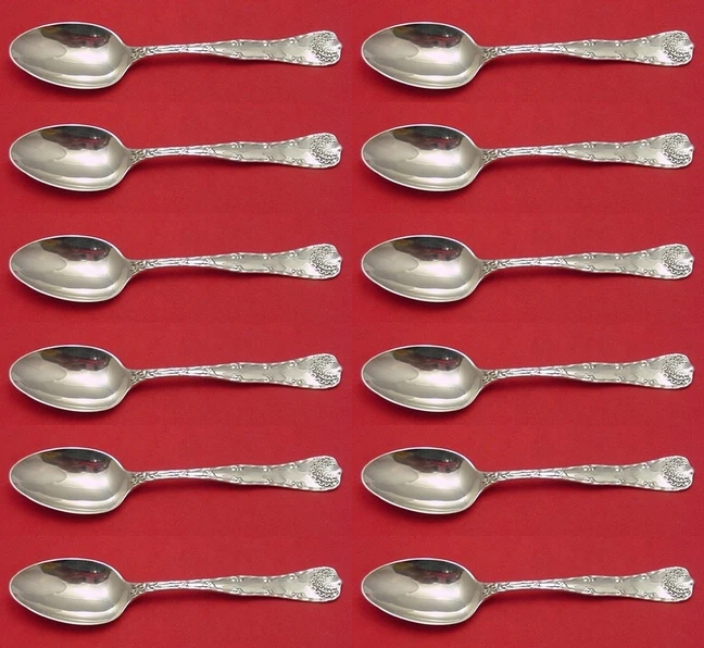 Juego de cuchara sopera Wave Edge de Tiffany and Co de plata esterlina 12 piezas 7" Foto 1 de 4