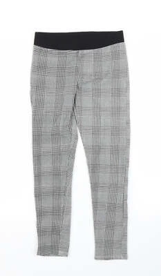 Pantalones Capri de algodón gris a cuadros para niñas H&M talla 10-11 años L20,5 en regular Foto 1 de 4