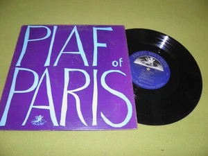Edith Piaf - Piaf Of Paris / Chansons 1955 USA 10" LP EX / Sous Le Ciel De Paris - Picture 1 of 2
