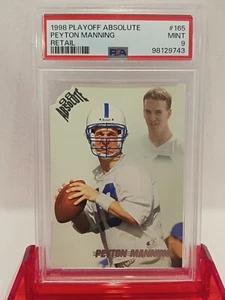 1998 Peyton Manning (RC) PSA 9 MINT Playoff Absolute Retail - #165 - Bild 1 von 2