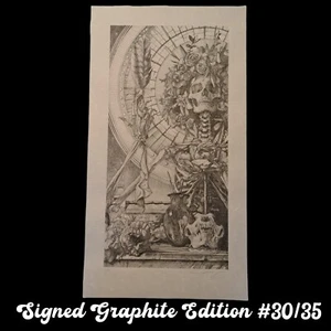 AJ Masthay Libra Graphite Edition Giclee Unryu Paper Signed Titled Deckled 30/35 - Picture 1 of 24