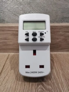 Masterplug Temporizador/Interruptores Electrónicos 7 Días, 2400W, 10 Periodos de Encendido/Apagado/Día - Imagen 1 de 2