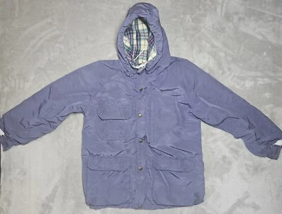 Chaqueta Woolrich Vintage Años 80 Cremallera Completa Forrada de Vellón Invierno Grande con Capucha Ventilada Foto 1 de 4