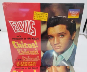NEW CORNER DAMAGE -Elvis Presley - Chicas! Chicas! Y Mas Chicas! (Red Vinyl LP) - Picture 1 of 11