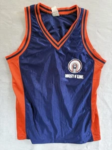 Maglia basket U of I University of Illinois vintage True Fan taglia M - Foto 1 di 7