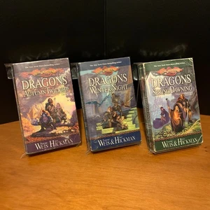 DragonLance: Complete Chronicles Trilogy Set, Dungeons & Dragons Paperback Lot - Picture 1 of 5