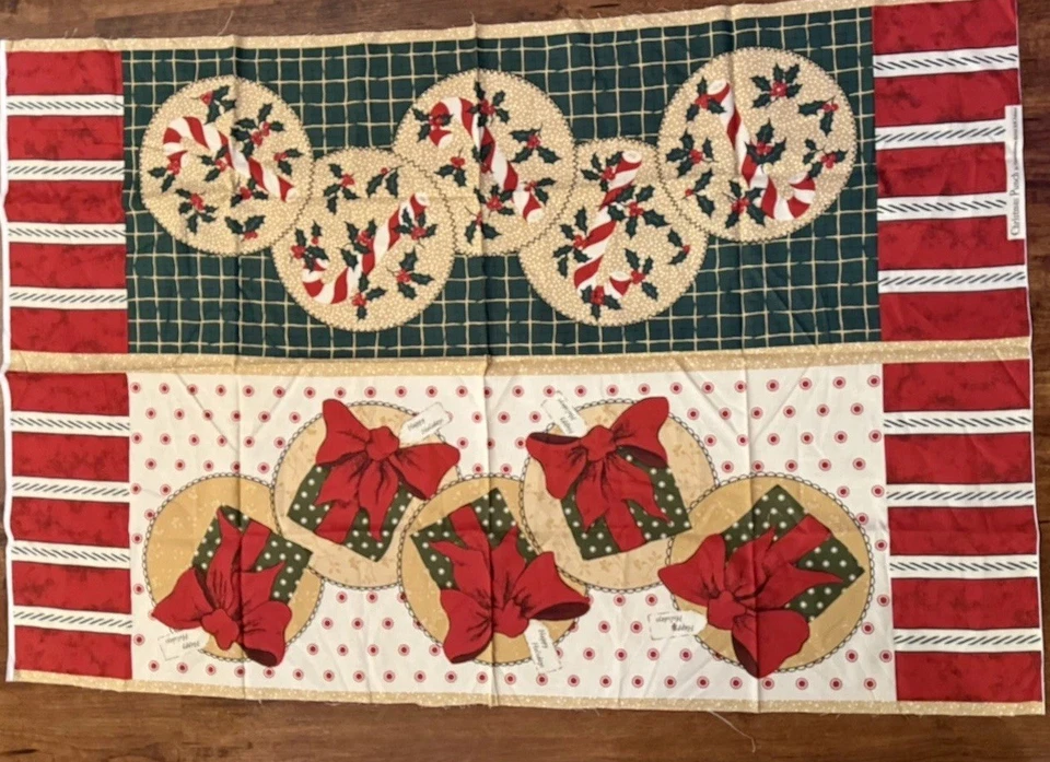 CHRISTMAS PUNCH By Thimbleberries 2008 RJR Fabrics Present Holly 29 x 44” - Image 1 of 3