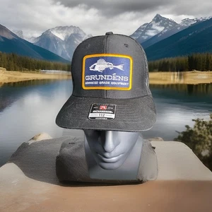 Grundens Parche de Pesca Richardson 112 Camionero Snapback Sombrero Negro  - Imagen 1 de 4