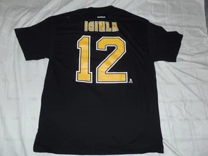 Boston Bruins Jerome Iginla schwarz Reebok T-Shirt neu Herren XL neu Etikett - Bild 1 von 3