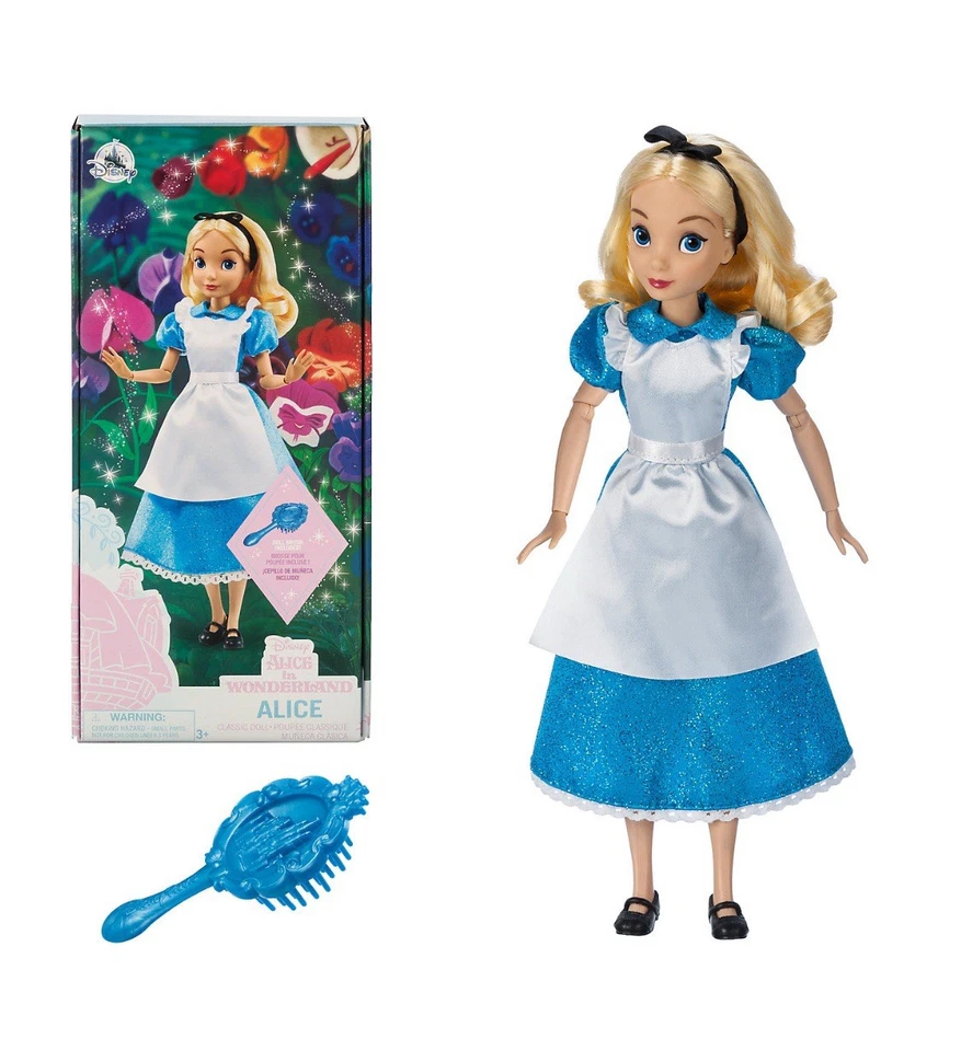 Official Disney Alice in Wonderland Classic Doll 25cm 10 inch Detailed