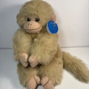 Vintage 1992 Purrfection by MJC scimmia bionda peluche gancio e anello mani da appendere - Foto 1 di 14