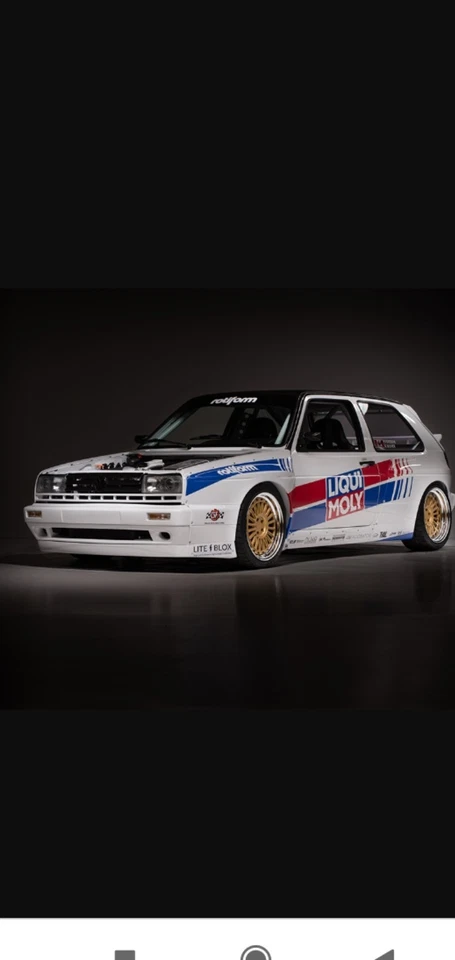 Modellino Volkswagen Golf  Rally MK2 Tuning in plastica Scala 1: 24 Rosso   - Immagine 1 di 1