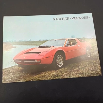 Brochure Maserati Merka/SS - Foglio singolo testi in tre lignue - Immagine 1 di 2