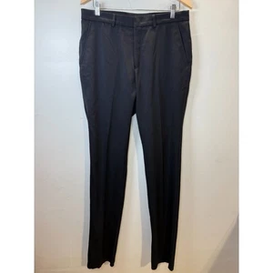 Vince Men's Wool Straight Leg Pants Size 32R Black Slim Fit Classic NWT - Picture 1 of 7