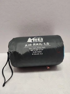 REI Airrail 1.5 Self Inflating Sleeping Pad Women’s Regular 23"x66” Teal Blue - Picture 1 of 6