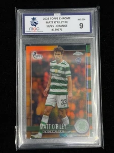 Matt O’Riley RC Celtic Fc Orange 10/25 #54 2023 Topps SPFL Chrome MGC 9 - Bild 1 von 4
