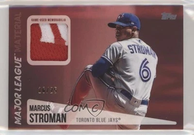 2019 Topps Major League Material Relics Series 2 Red /25 Marcus Stroman #MLM-MST - Image 1 of 2