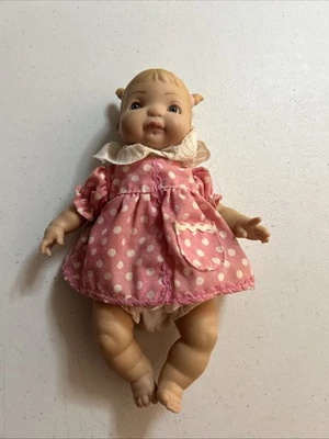 1999 Mini BABY DOLL 7.5" Beanbag Doll Toy by Uneeda - Image 1 of 4