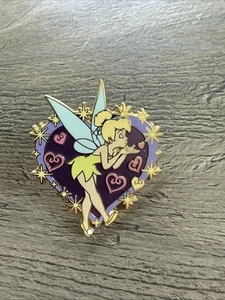 TINK Tuesdays TINKER BELL Blowing A KISS Purple HEART Disney Valentine PIN 21068 - Picture 1 of 2