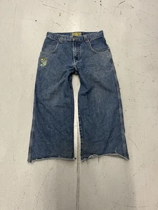 JNCO Pipes Smoke Stacks 179 Jeans Denim bestickt Herren 34 30 Baggy - Bild 1 von 18