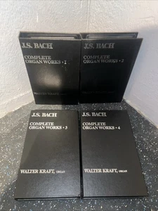J.S. Bach Complete Organ Works (Vol 1-4) Cassette Master Of Classical Music VTG - Picture 1 of 11