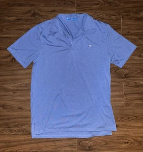 Southern Tide Polo Shirt Mens Medium Blue Tide to Trail Performance Golf Stretch - Picture 1 of 6