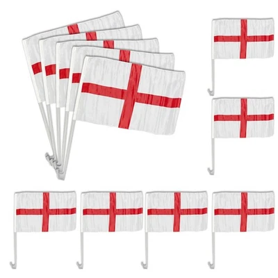 England Car Flags for Car Window World Cup National Sports St Georges Car Flag - Image 1 of 4
