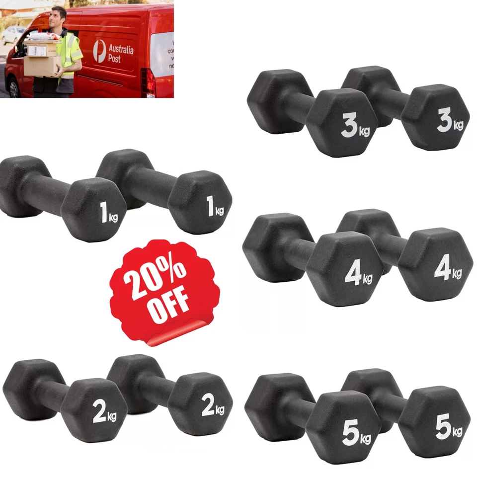 Adidas Dumbbells Set Fitness Gym Workout- 1Kg ,2Kg, 3Kg, 4Kg, 5Kg - image 1 of 1