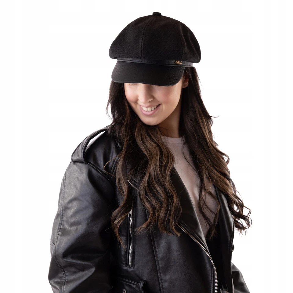 LITTLE ANGEL Baskenmütze Damen Barett Mütze Winter Herbst Damenmütze Wintermütze