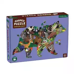Woodland Forest 300 Piece Shaped Jigsaw Puzzle Mudpuppy New - Picture 1 of 2