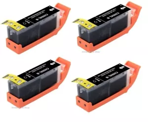 4 Black (PGI) Ink Cartridges Canon iP8700 iP8750 MG6300 MG6340 MG6350 PGI-550 - Picture 1 of 5