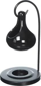 BLACK TEAR DROP CANDLE HOLDER OIL WARMER - Picture 1 of 1