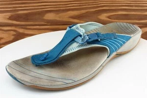 Sandalias de mujer Merrell talla 10 M azul chanclas de cuero 1209 - Imagen 1 de 8