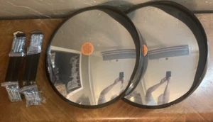 moveland 16 Inch Convex Security Mirror Adjustable Acrylic Safety Mirror 2 Pack - Picture 1 of 5