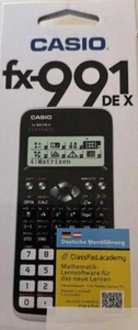 Calculator Casio fx-991 DE X, Taal instelbaar, geavanceerd model! Met hoesje - Afbeelding 1 van 4