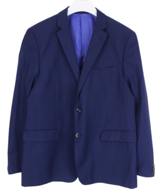 FALABELLA Blazer Men's (EU) 58 Single Breasted Lined Notch Lapel Blue - Image 1 of 4