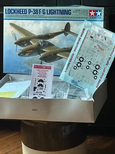 1/48TAMIYA P-38 F/G LIGHTNING NEW IN BOX WITH EXTRAS - Picture 1 of 1