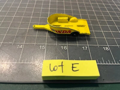 Matchbox by Lisney England Coche Amarillo No. Remolque Honda 38 - Lote E sin motocicletas Foto 1 de 4