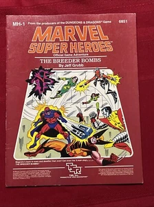 TSR Marvel Super Heroes Roleplaying Game The Breeder Bombs Adventure MH-1 6851 - Imagen 1 de 21