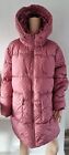 Next Women Rainwear Collection Hodded Padded Rose Blush Parka  uk 18 Oversized 