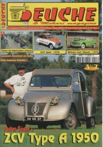 DEUCHE & MEHARI MAGAZINE 3 CITROEN 2CV SPOT 2CV COCORICO 2CV A 1950 MEHARI 1974 - Imagen 1 de 2