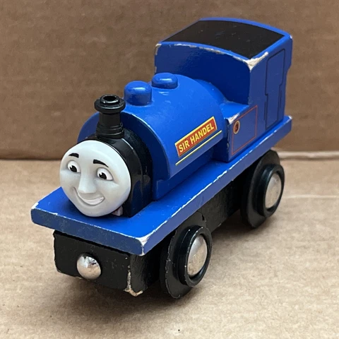 SIR HANDEL - Rare BRIO made Thomas & Friends Wooden Railway Train Tank VTG Cover