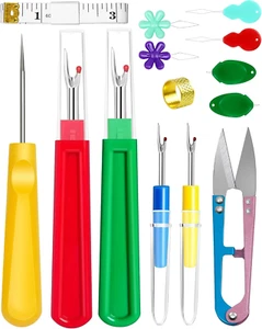Seam Rippers for Sewing – 2 Big and 2 Small Stitch Remover Tools, Thread Ripper, - Picture 1 of 12