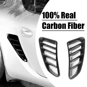 Real Carbon Fiber Side Vent Air Duct Cover Fit For Porsche Boxster 987 2005-2012 - Picture 1 of 9
